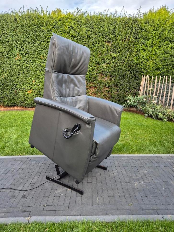 Sta op stoel elektrische relax fauteuil prominent, Huis en Inrichting, Stoelen, Zo goed als nieuw, Eén, Grijs, Ophalen of Verzenden