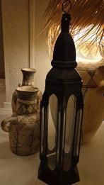 Marokkaanse lantaarn Marrakech Fanoos, Huis en Inrichting, Woonaccessoires | Kandelaars en Kaarsen, Ophalen, 50 tot 75 cm, Zwart