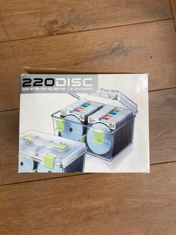 CD/DVD/disc storage box 220 discs beschikbaar voor biedingen