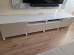 Ikea Besta TV meubel 240 cm beige grijs, Ophalen of Verzenden, Zo goed als nieuw, 200 cm of meer, Minder dan 100 cm
