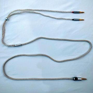 Hoodftelefoon Kabel Gebalanceerd 4.4 mm naar 2x 3.5 mm beschikbaar voor biedingen