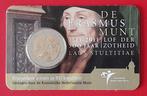 coincard Nederland 2 euro 2011 BU Erasmus, Postzegels en Munten, Munten | Nederland, Ophalen of Verzenden, Koningin Beatrix, Euro's