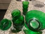 Vintage Arcoroc Sierra Groen Glas schaal, kommen etc,, Huis en Inrichting, Keuken | Servies, Glas of Glazen, Ophalen of Verzenden
