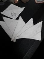 6 linnen vingerdoekjes ..opengewerkt, Antiek en Kunst, Ophalen of Verzenden