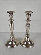 Prachtige verzilverde kandelaars, Frankrijk, eind 19e eeuw, Ophalen of Verzenden, Koper of Brons