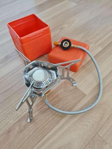 Opvouwbaar piëzo-elektrisch toeristisch gasfornuis met adapt beschikbaar voor biedingen