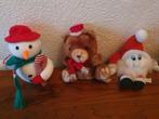 Sneeuwpop,een kerstbeer en een kerstman, Ophalen of Verzenden, Zo goed als nieuw