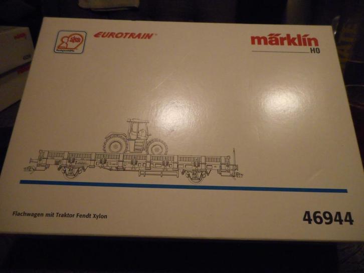 MARKLIN 46944 RONGEN WAGEN MET TRACTOR, Hobby en Vrije tijd, Modeltreinen | H0, Zo goed als nieuw, Wagon, Wisselstroom, Märklin