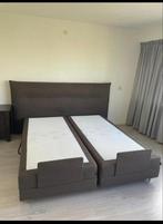 Tweepersoonsbed boxspring MOET WEG met motor Karllsson, Ophalen, Bruin, Tweepersoons, 200 cm