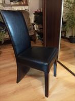 6 x eetkamerstoelen, Huis en Inrichting, Stoelen, Ophalen, Gebruikt, Zwart, Hout