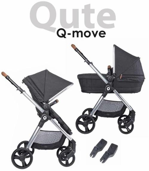 QUTE Move 2-in-1 kinderwagen met Cybex Aton 5 zitje en base, Kinderen en Baby's, Kinderwagens en Combinaties, Zo goed als nieuw