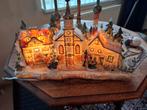 Kerst Kandelaar Dorp Tafereel, Ophalen of Verzenden, Zo goed als nieuw