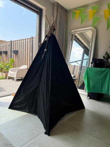 Zwarte tipi tent — 120x120x160 cm beschikbaar voor biedingen