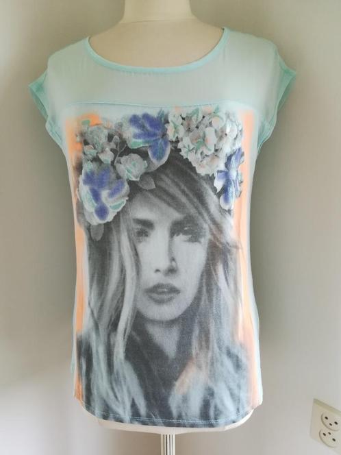 MEXX t- shirt mint groen met gezicht maat S - nieuw -, Kleding | Dames, T-shirts, Nieuw, Maat 36 (S), Groen, Korte mouw, Ophalen of Verzenden