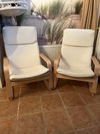 Ikea stoelen "Poang", Huis en Inrichting, Stoelen, Ophalen, Hout, Gebruikt, Twee