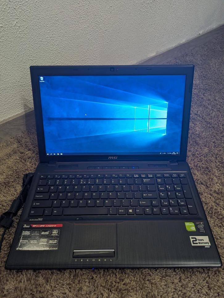 Laptop - GP60 2PE Leopard, Computers en Software, Windows Laptops, Gebruikt, 17 inch of meer, HDD, SSD, 3 tot 4 Ghz, 8 GB, Qwerty