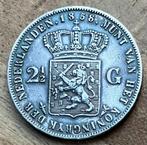 2,5 gulden 1858 Willem III, Postzegels en Munten, Munten | Nederland, Ophalen, Koning Willem III, Zilver, Losse munt