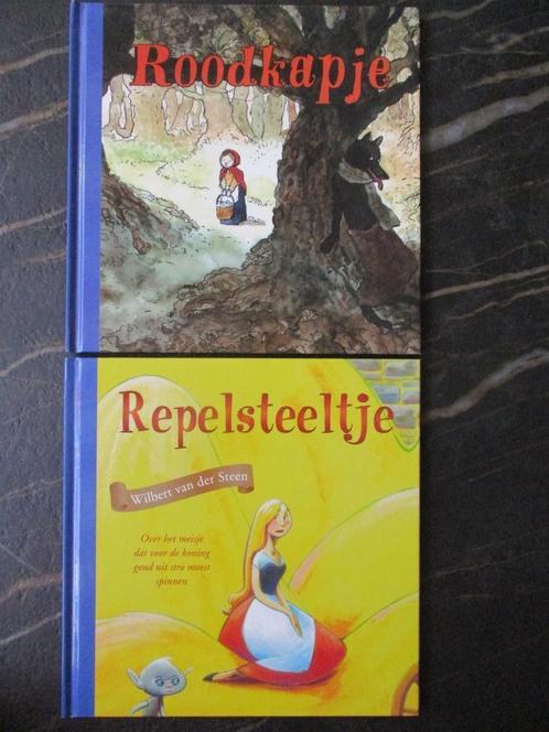 Roodkapje + Repelsteeltje - setje van 2x hardcover boek, Boeken, Kinderboeken | Jeugd | onder 10 jaar, Zo goed als nieuw, Fictie algemeen