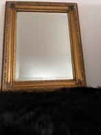 Oude spiegel met facet glas 41x51 cm, 100 tot 150 cm, Minder dan 50 cm, Rechthoekig, Ophalen of Verzenden