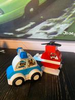 Lego Duplo politieauto en brandweer helicopter 10957, Ophalen of Verzenden, Zo goed als nieuw