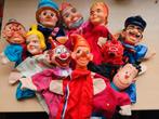 10 oude poppenkastpoppen, Ophalen of Verzenden, Gebruikt, Pop