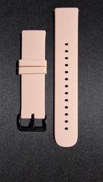 Smartwatch / horlogebandje roze/beige siliconen 20 mm, Nieuw, Ophalen of Verzenden, Roze