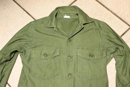us army utility shirt sateen OG107 vietnam era amerika., Verzamelen, Militaria | Algemeen, Landmacht, Kleding of Schoenen, Amerika