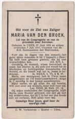 Maria van den Broek 1875 Uden, 1917 Uden, 42 jaar, Verzenden, Bidprentje