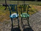 Vintage Stoelen Set - Blauw & Groen, Ophalen, Gebruikt, Twee, Overige kleuren