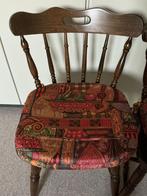 Twee nette eethoekstoelen, Gebruikt, Twee, Bruin, Ophalen of Verzenden