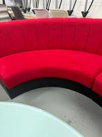 Loungebank rood, Ophalen, Gebruikt, Stof