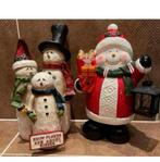 Groot Beeld Decoratie sneeuwpop kerstman, Ophalen of Verzenden, Zo goed als nieuw