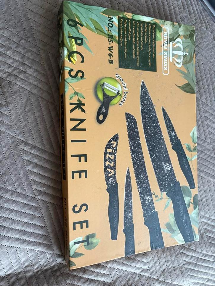 Royal Swiss Messenset - 6 delig - Nieuw, Huis en Inrichting, Keuken | Bestek, Nieuw, Bestekset, Rvs of Chroom, Vaatwasserbestendig