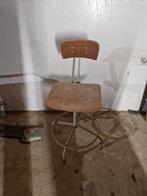 Vintage Industriële Werkkruk, Ophalen, Gebruikt, Bruin, Eén