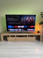 TV Wand -  met LED-verlichting 200x36,5x40cm, Ophalen, Minder dan 50 cm, 200 cm of meer, Eikenhout
