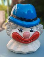 Vintage spaarpot Clown, Verzamelen, Ophalen of Verzenden, Zo goed als nieuw, Metaal of Blik, Overige thema's