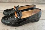 Gucci jordaan loafers navy lak bamboo mt 39 - ORIGINEEL, Gucci, Blauw, Ophalen of Verzenden, Schoenen met lage hakken