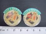 2x pin  coca-cola logo have a nice day 100 jaar geschiedenis, Verzenden, Zo goed als nieuw, Merk, Speldje of Pin
