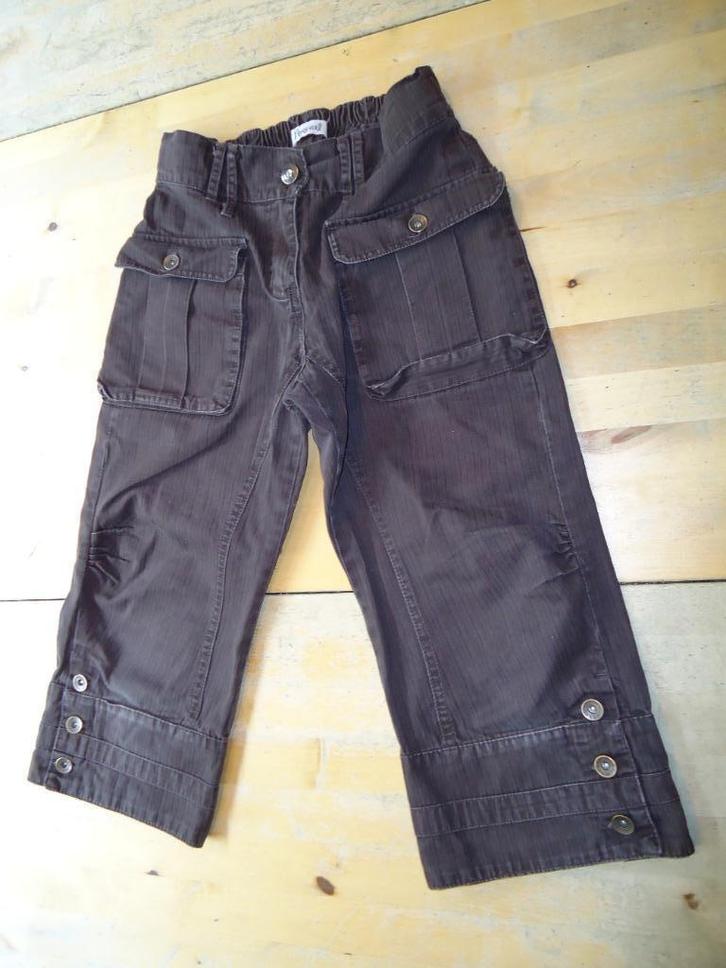 Leuke halflange bruine broek maat 152 (T40), Kinderen en Baby's, Kinderkleding | Maat 152, Zo goed als nieuw, Meisje, Broek, Ophalen of Verzenden