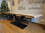 Boomstamtafel, Huis en Inrichting, Tafels | Eettafels, Ophalen, 200 cm of meer, 50 tot 100 cm, Zo goed als nieuw