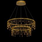 led kroonluchter messing goud vide tafel bedrijf hanglamp, Ophalen of Verzenden, Nieuw, Minder dan 50 cm