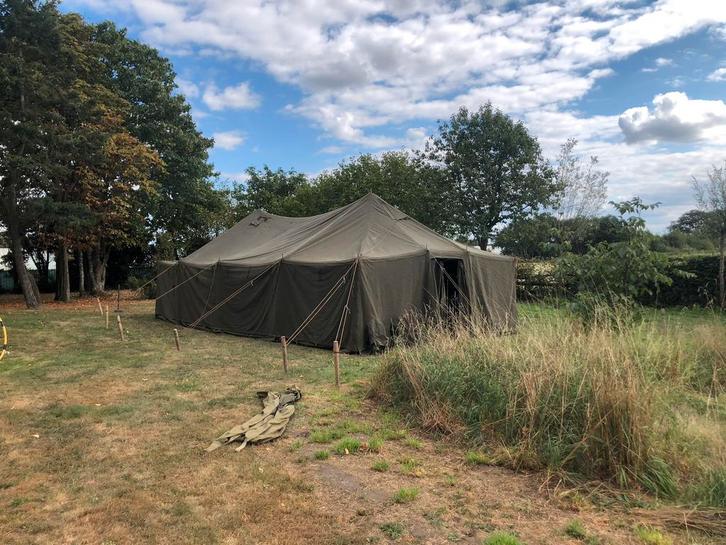 Legertent gmp general purpose 5x12 canvas, Caravans en Kamperen, Tenten, meer dan 6, Gebruikt, Ophalen