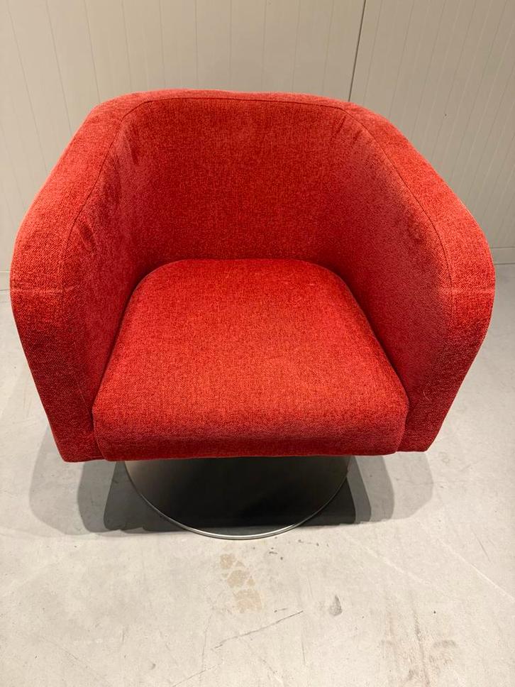 Mobitec draaibare fauteuil, Huis en Inrichting, Fauteuils, Gebruikt, Stof, Minder dan 50 cm, Minder dan 75 cm, Ophalen