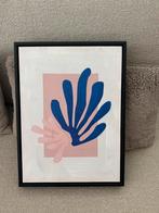 Abstract Schilderij met Blauwe  Rose Vormen, Ophalen of Verzenden