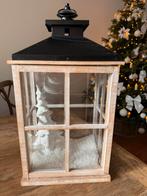 Windlicht / lantaarn XL, Huis en Inrichting, Woonaccessoires | Kandelaars en Kaarsen, Ophalen, Zo goed als nieuw, Hout