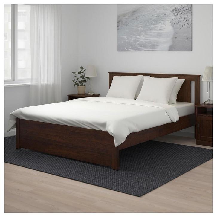 Ikea bedframe + lattenbodem SONGESAND, Huis en Inrichting, Slaapkamer | Bedden, Zo goed als nieuw, Tweepersoons, 140 cm, 210 cm