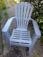 KARWEI LOUNGE STOEL, LICHT GRIJS., Tuin en Terras, Tuinstoelen, Ophalen, Zo goed als nieuw, Kunststof, Stapelbaar