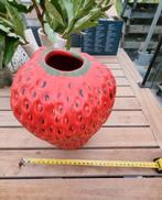 Des pots Aarbei collectors item, Ophalen of Verzenden, Minder dan 50 cm, Rood, Glas