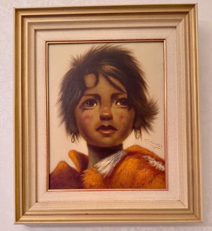 Zigeuner jongetje, Antiek en Kunst, Kunst | Schilderijen | Klassiek, Ophalen of Verzenden