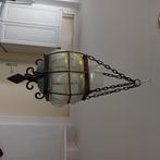 Oude glazen lamp of voor kaars, Antiek en Kunst, Ophalen of Verzenden